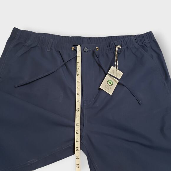NWT Peter Christian Navy Blue Drawstring Waist Ripstop Pant Organic Cotton 46x30 - Picture 12 of 14